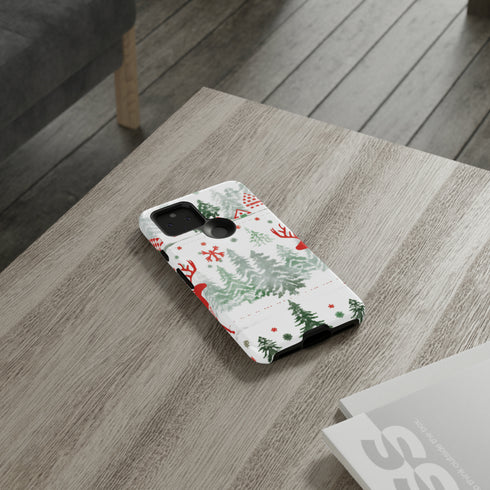 Nordic Christmas Print - Impact Resistant Phone Case